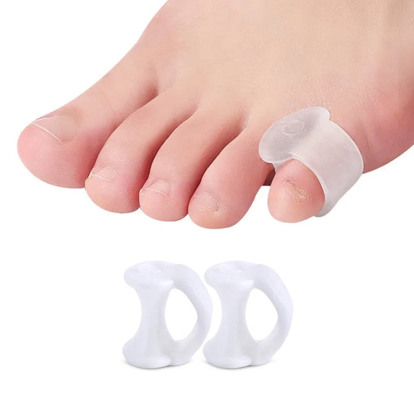 2 Pairs Silicone Little Toe Separator - Pinky Toe Spacer Cushion