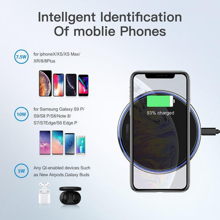 Popular 15W 10W Qi Wireless Phone Fast Charger Pad - Aussie Gadgets