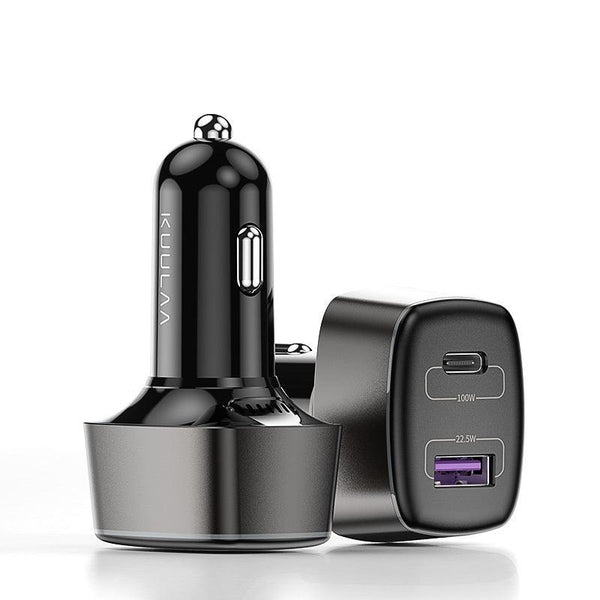 100W 5A PD USB-A Type-C Phone Laptop Car Charger - Aussie Gadgets