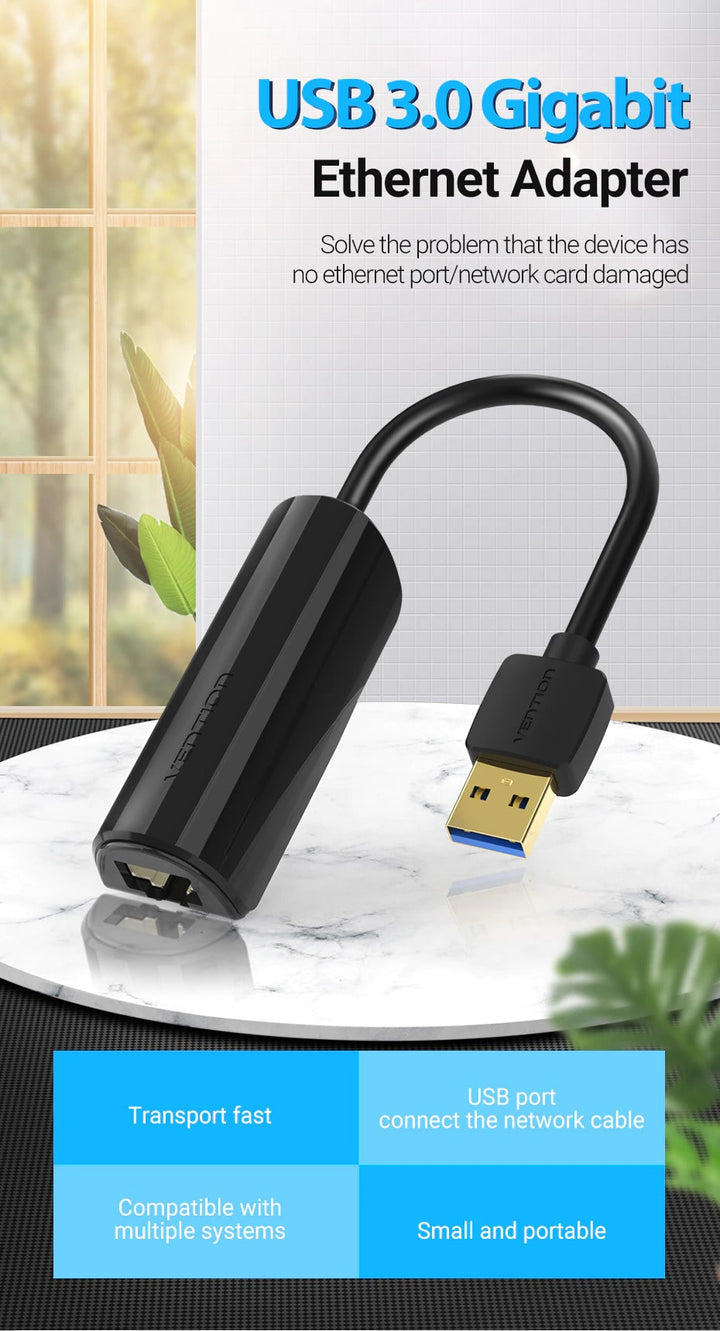 USB 3.0 Gigabit Ethernet Adaptor - Aussie Gadgets
