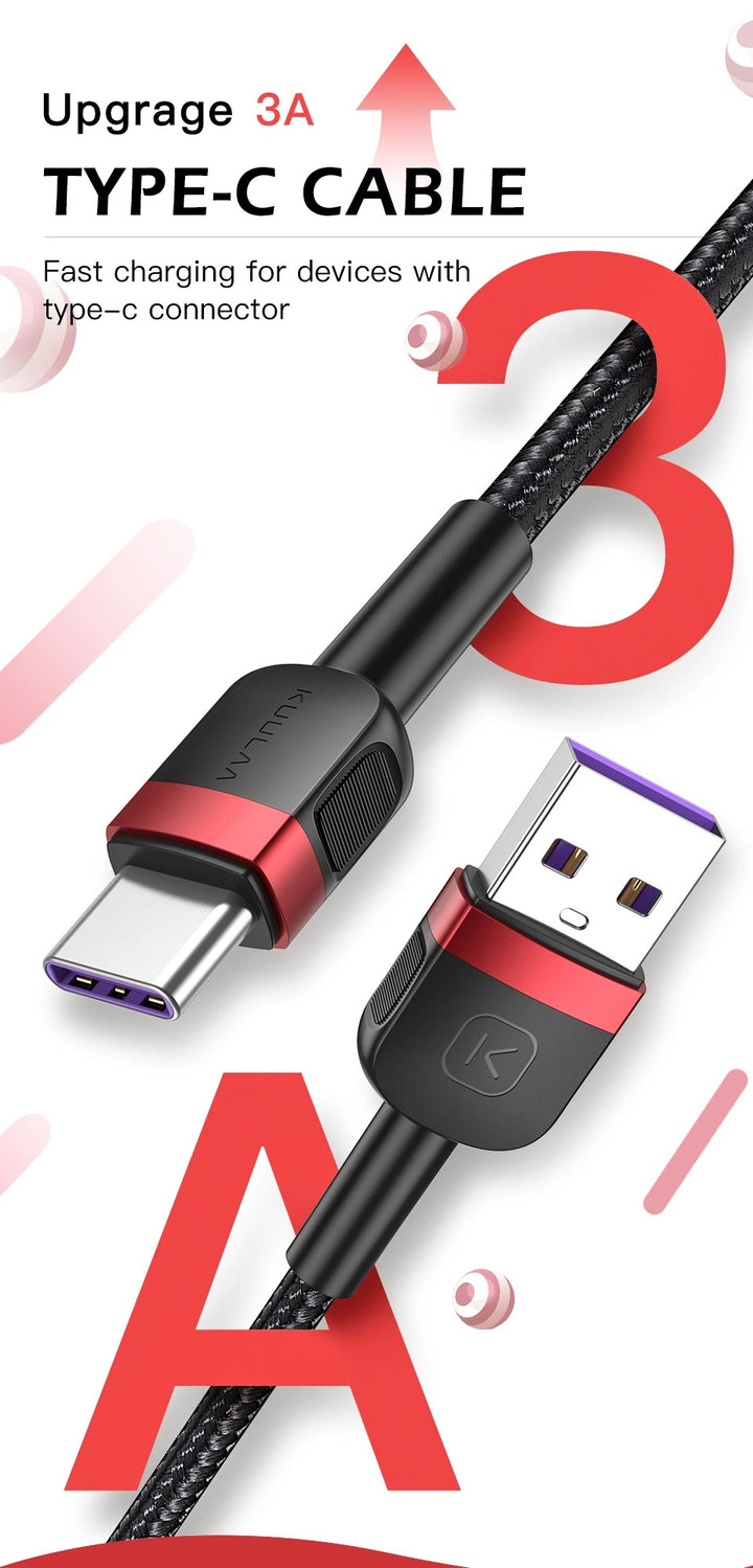 USB-A to USB-C Type-C Fast Charging Cable - Aussie Gadgets
