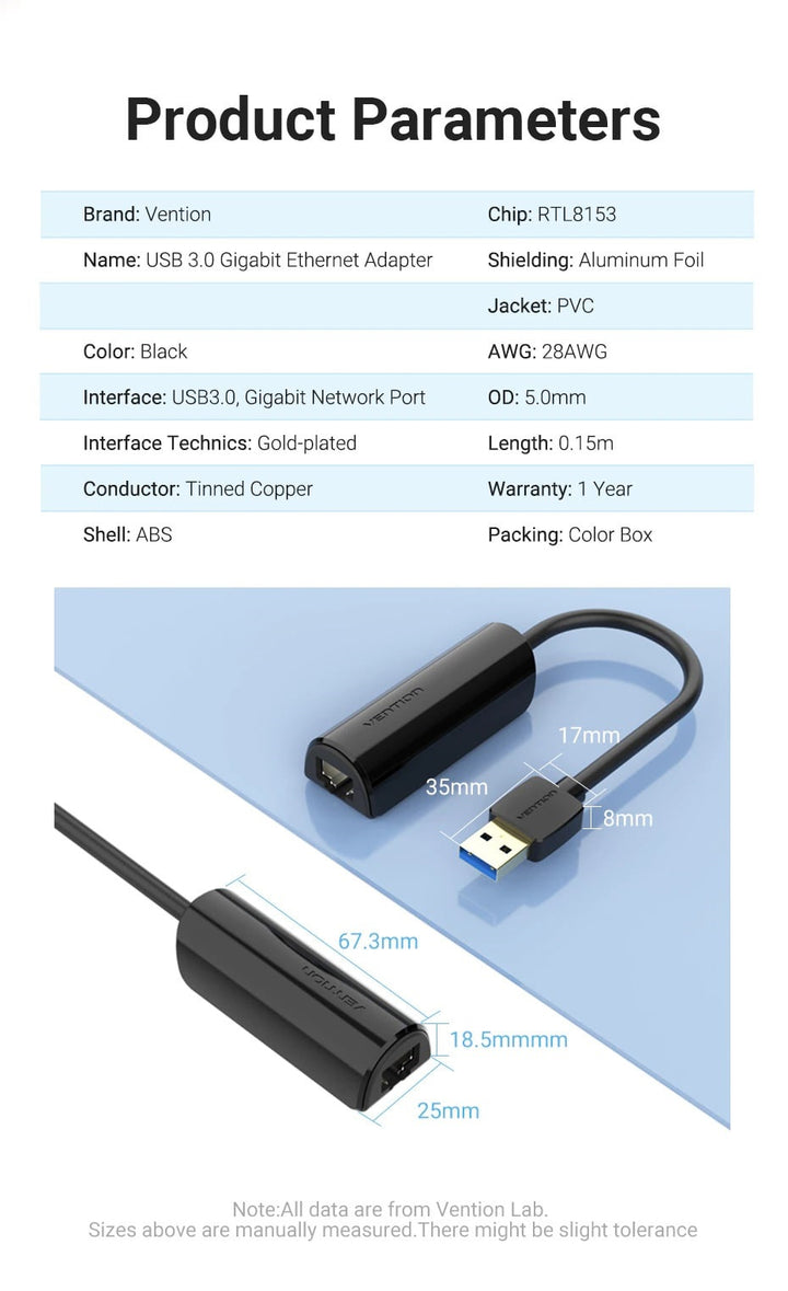 USB 3.0 Gigabit Ethernet Adaptor - Aussie Gadgets