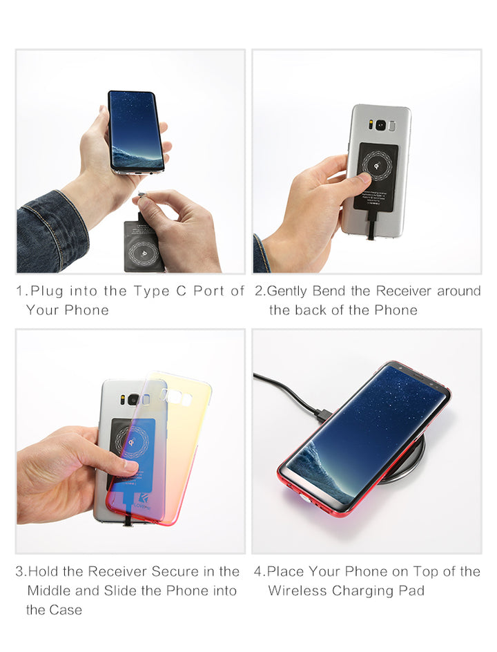 Qi Adaptor Wireless Charging Receiver - Aussie Gadgets