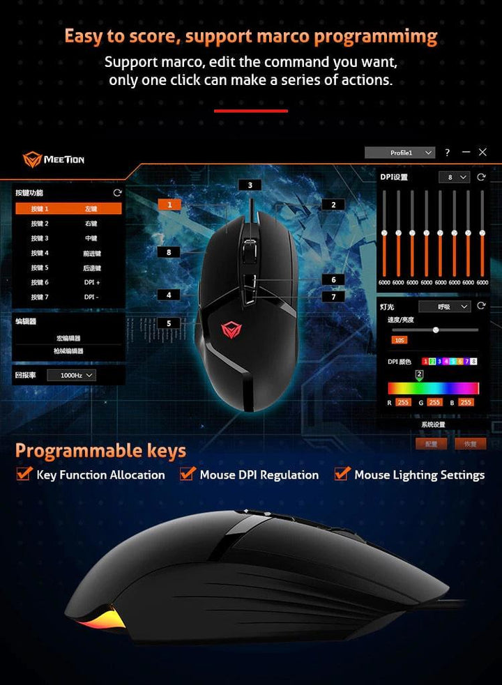 Meetion Professional Gaming Mouse - Aussie Gadgets