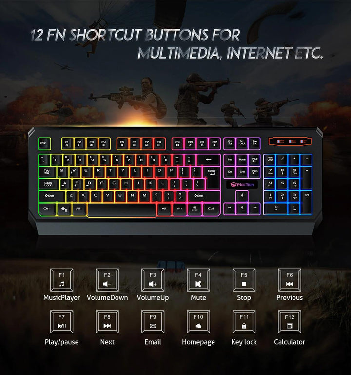 Meetion Backlit Gaming Keyboard - Aussie Gadgets