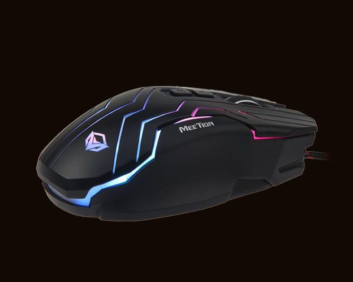 Meetion Dazzling Ergonomic RGB Gaming Mouse - Aussie Gadgets
