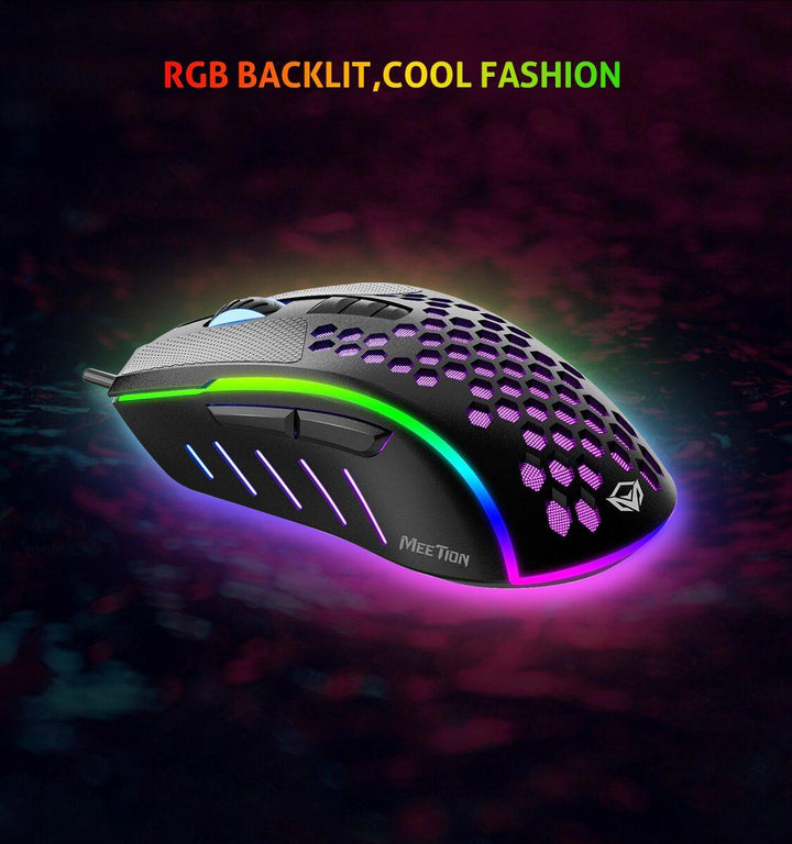 Meetion Honeycomb Lightweight Gaming Mouse - Aussie Gadgets