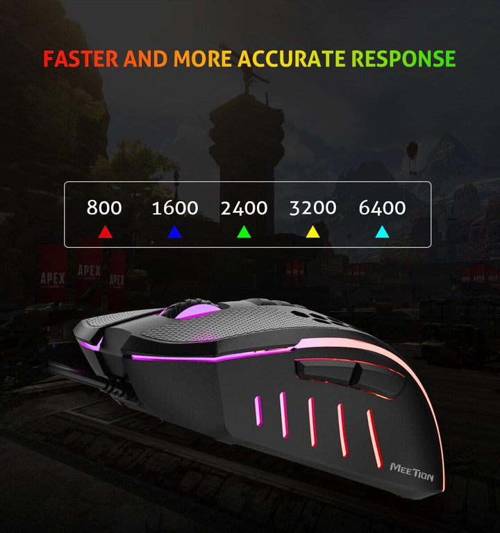 Meetion Honeycomb Lightweight Gaming Mouse - Aussie Gadgets