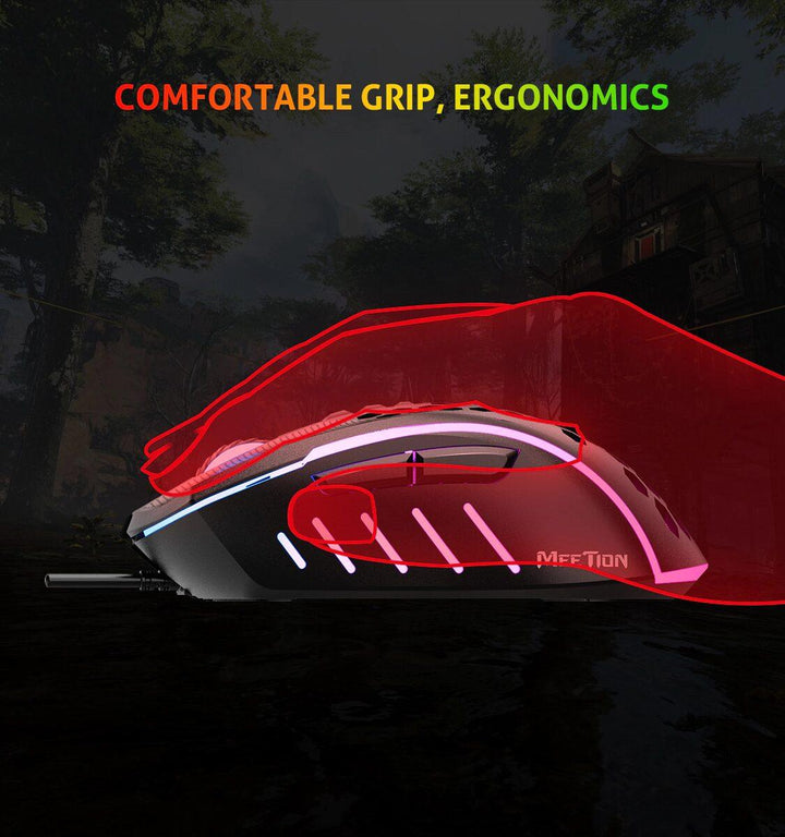 Meetion Honeycomb Lightweight Gaming Mouse - Aussie Gadgets