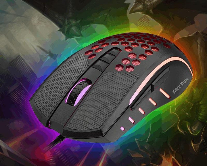 Meetion Honeycomb Lightweight Gaming Mouse - Aussie Gadgets