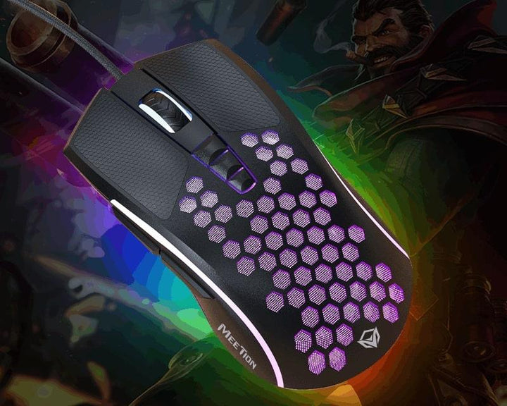 Meetion Honeycomb Lightweight Gaming Mouse - Aussie Gadgets