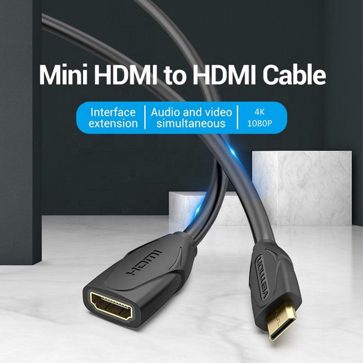 Mini HDMI to HDMI 1.4 Cable Bidirectional 4K 1080P - Aussie Gadgets