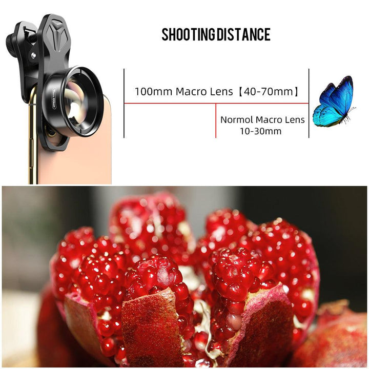 Apexel Professional HD 100mm Super Macro Lens - Aussie Gadgets