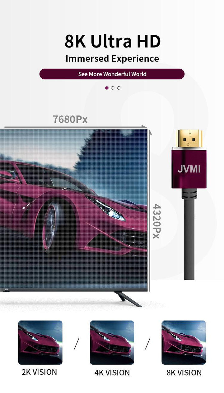 Certified Ultra High Speed 2.1 8K HDMI Cable 48Gbps - Aussie Gadgets