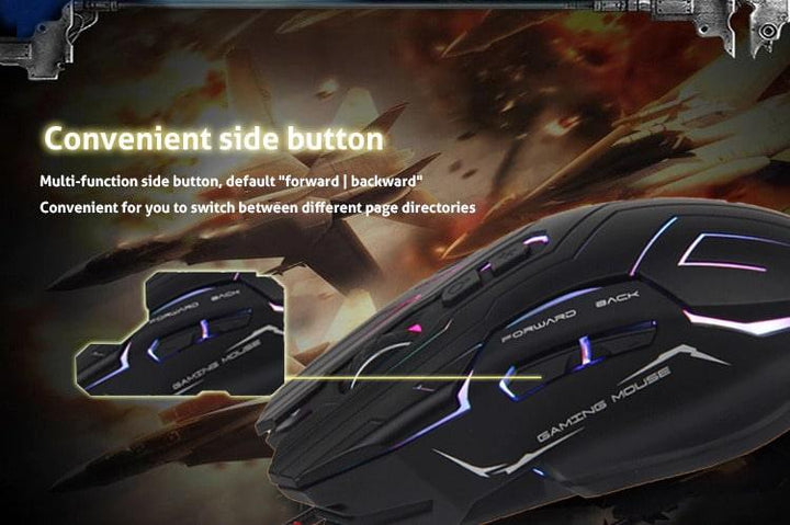 Meetion Dazzling Ergonomic RGB Gaming Mouse - Aussie Gadgets