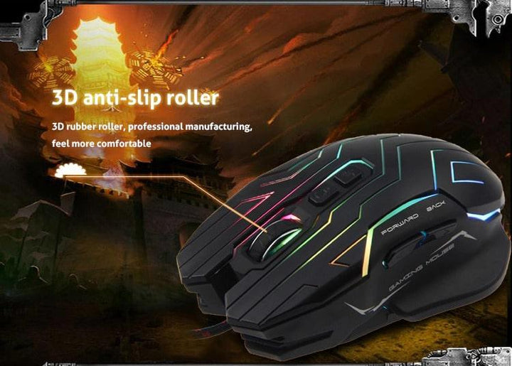 Meetion Dazzling Ergonomic RGB Gaming Mouse - Aussie Gadgets
