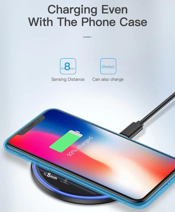 Popular 15W 10W Qi Wireless Phone Fast Charger Pad - Aussie Gadgets