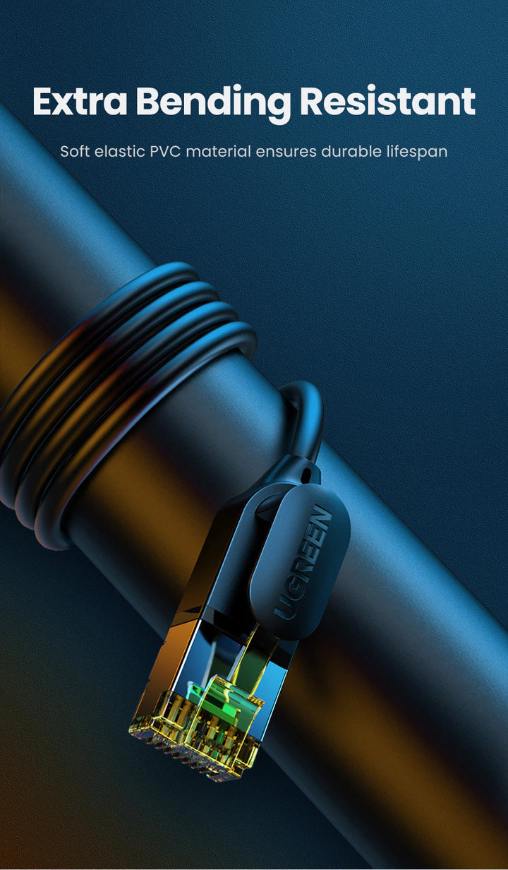 Ugreen CAT7 10Gbps Slim RJ45 Ethernet High speed LAN Cable - Aussie Gadgets