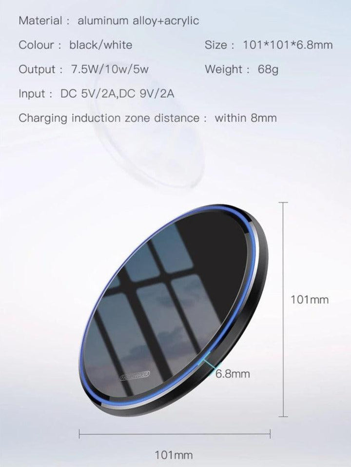 Popular 15W 10W Qi Wireless Phone Fast Charger Pad - Aussie Gadgets
