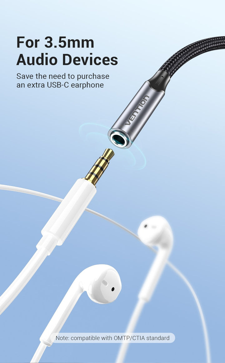 USB-C to 3.5mm Earphone Jack Adaptor with DAC - Aussie Gadgets