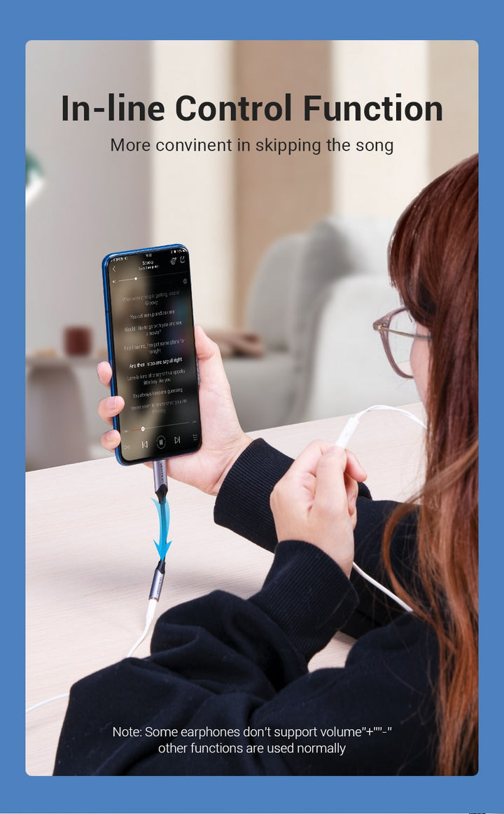 USB-C to 3.5mm Earphone Jack Adaptor with DAC - Aussie Gadgets