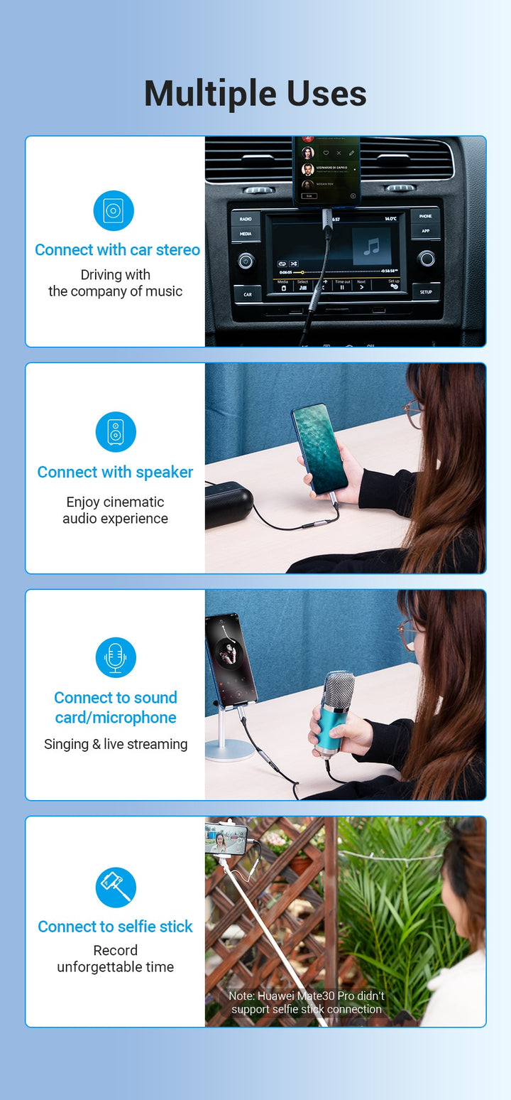 USB-C to 3.5mm Earphone Jack Adaptor with DAC - Aussie Gadgets