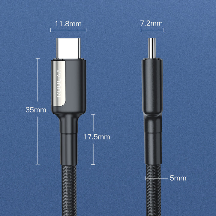 USB-C PD 100W 5A 3.1 Gen2 1000 MB/S Cable - Aussie Gadgets