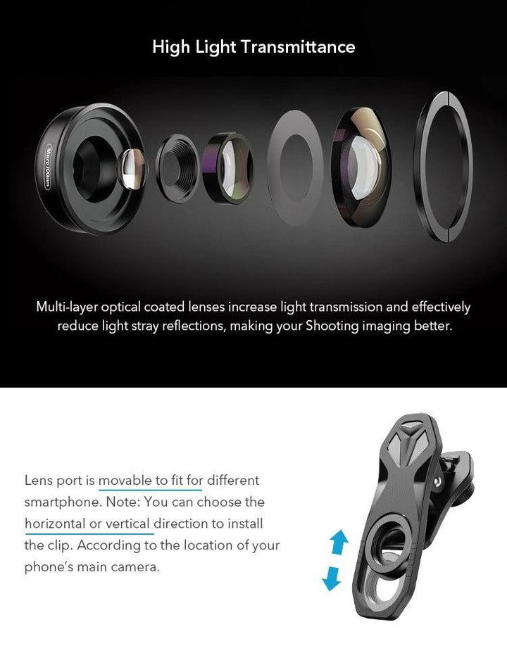 Apexel Professional HD 100mm Super Macro Lens - Aussie Gadgets