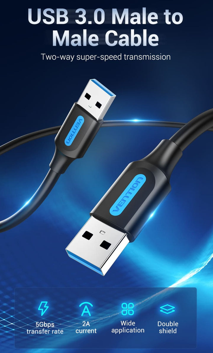 USB 3.0 Male to Male Cable - Aussie Gadgets