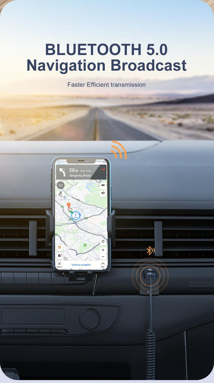 Car Auxiliary Bluetooth Receiver Adaptor - Aussie Gadgets