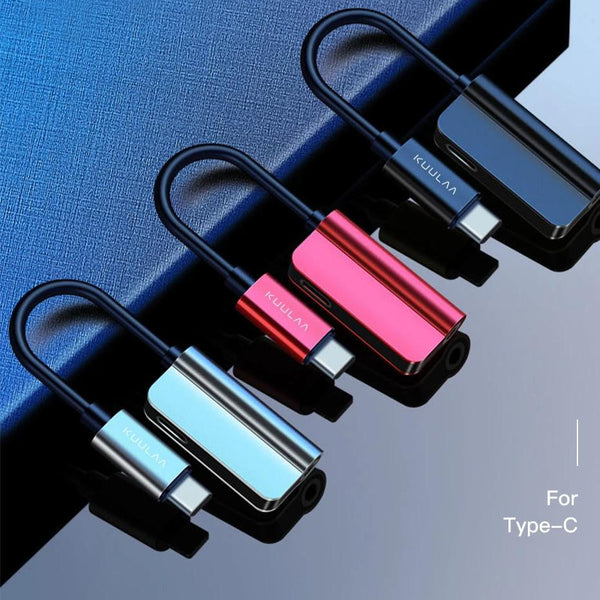 2-in-1 Type-C charging 3.5mm audio adapter for Huawei Xiaomi OnePlus - Aussie Gadgets