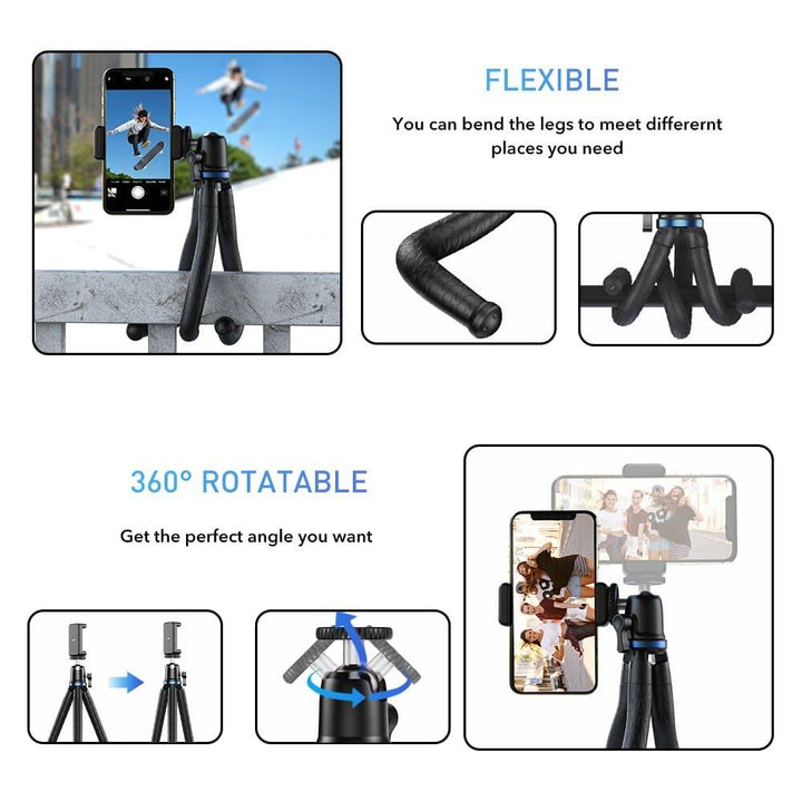 Apexel Flexible Octopus Tripod Mobile DSLR GoPro - Aussie Gadgets