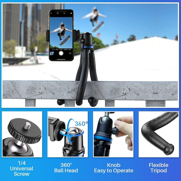 Apexel Flexible Octopus Tripod Mobile DSLR GoPro - Aussie Gadgets
