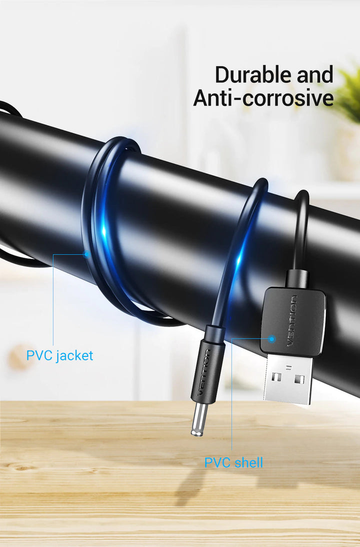 USB to 3.5mm 5V 2A DC Power Cable - Aussie Gadgets