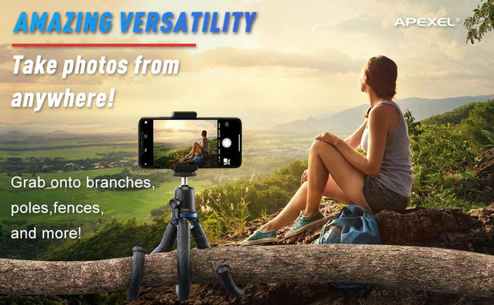 Apexel Flexible Octopus Tripod Mobile DSLR GoPro - Aussie Gadgets