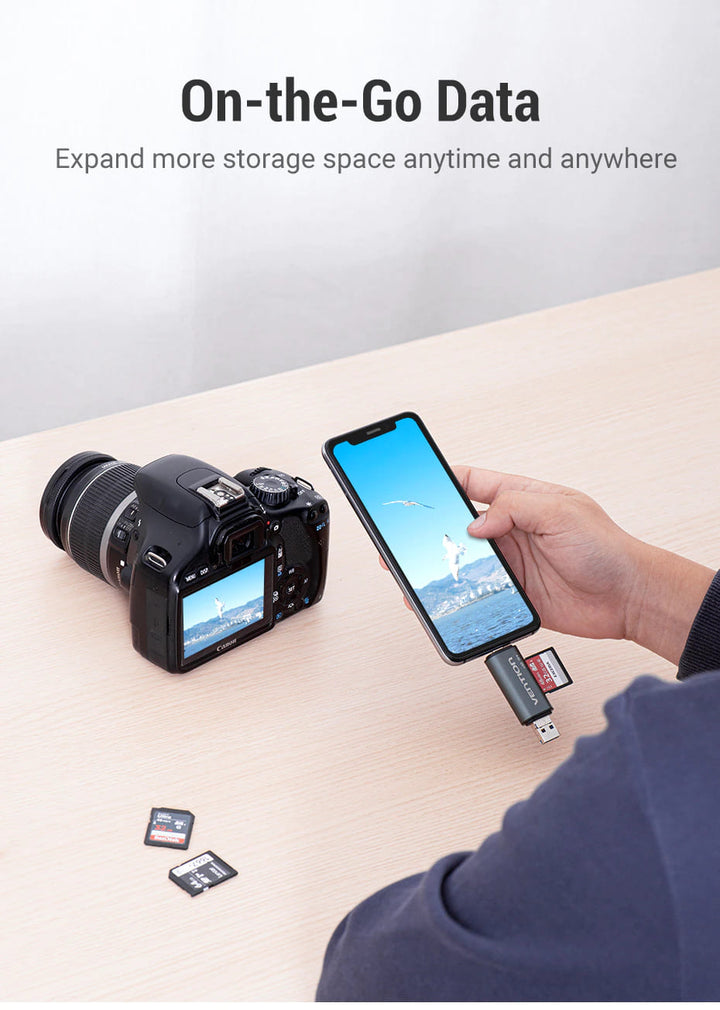 USB 3.0 USB-C SD TF Card Reader OTG Adaptor - Aussie Gadgets