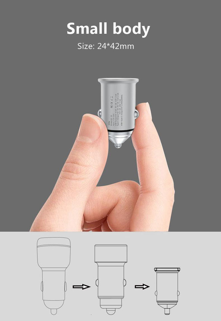 30W PD PPS QC Car Charger - Aussie Gadgets