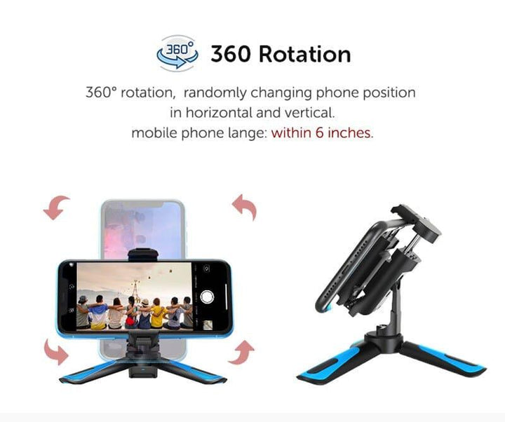 Apexel Desktop Mini Tripod Stand Handheld selfie stick - Aussie Gadgets