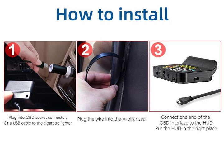 Car Dual Mode OBD2 GPS HUD - Aussie Gadgets