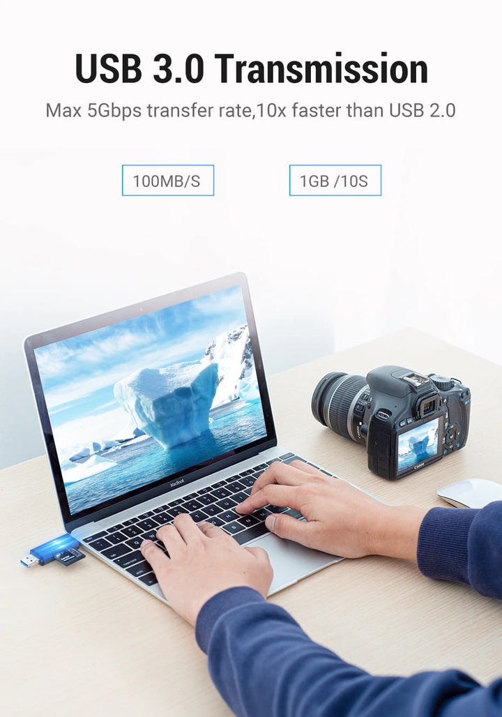 USB 3.0 USB-C SD TF Card Reader OTG Adaptor - Aussie Gadgets
