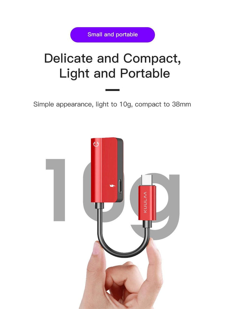 2-in-1 Type-C charging 3.5mm audio adapter for Huawei Xiaomi OnePlus - Aussie Gadgets