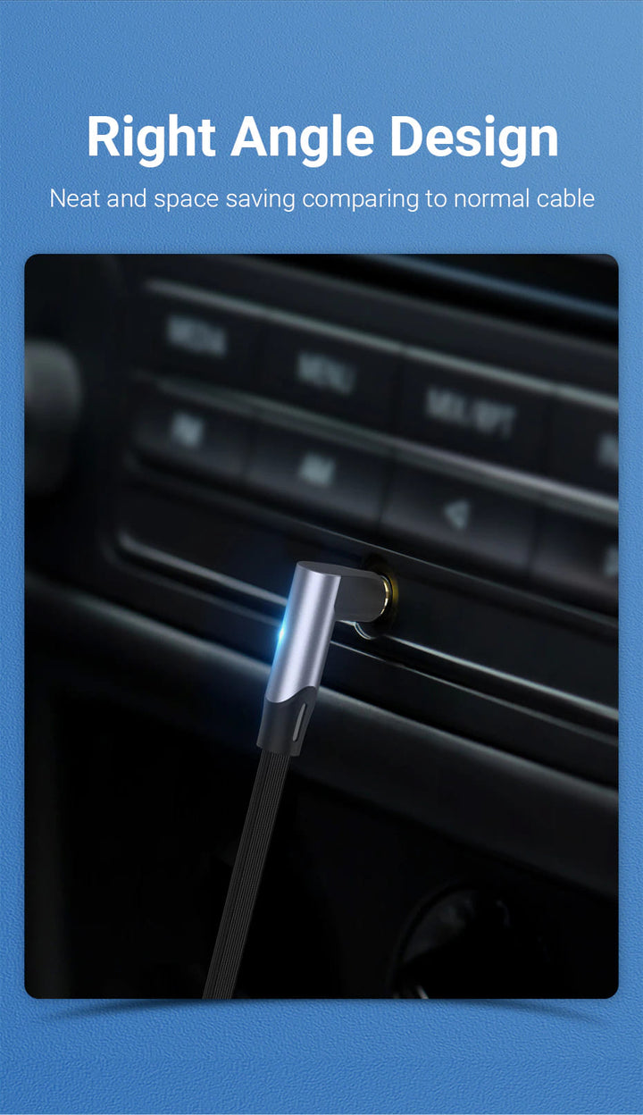 Right Angle 3.5mm Aux Cable - Aussie Gadgets