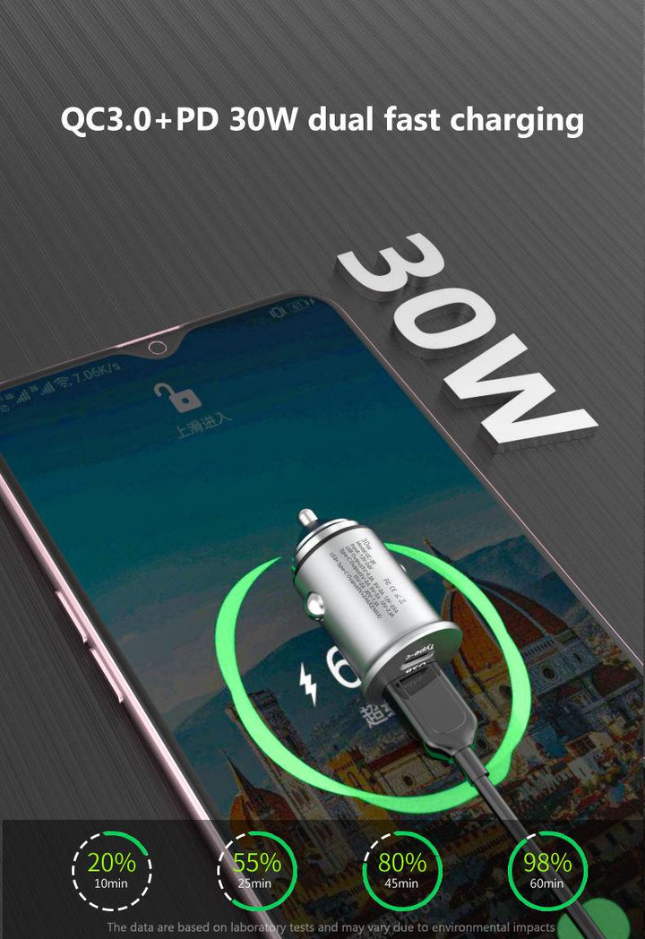30W PD PPS QC Car Charger - Aussie Gadgets