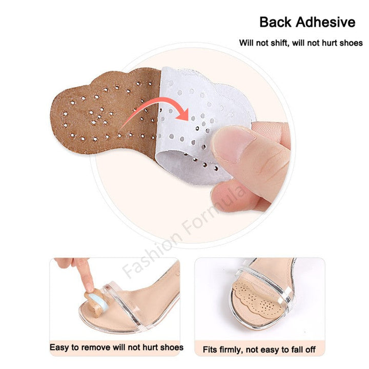 Premium Anti-Skid Forefoot Support Leather Pad - Fashion Formula