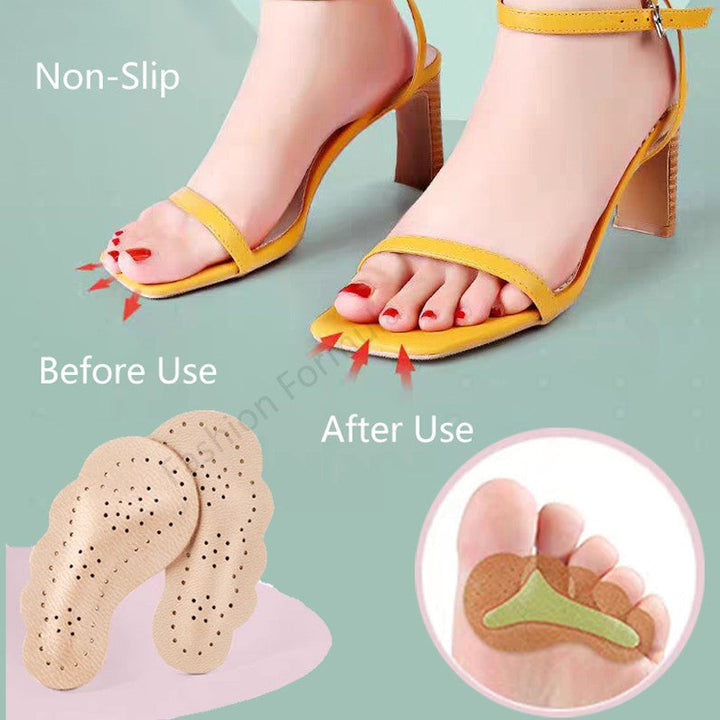 Premium Anti-Skid Forefoot Support Leather Pad - Fashion Formula