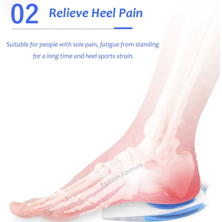 Premium Gel Heel Cups Cushion Pad - Fashion Formula
