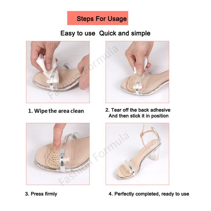 Premium Anti-Skid Forefoot Support Leather Pad - Fashion Formula