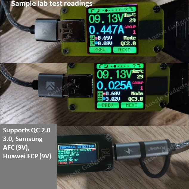 USB A to Micro-USB USB-C 2-in-1 Fast Charging Cable - Aussie Gadgets