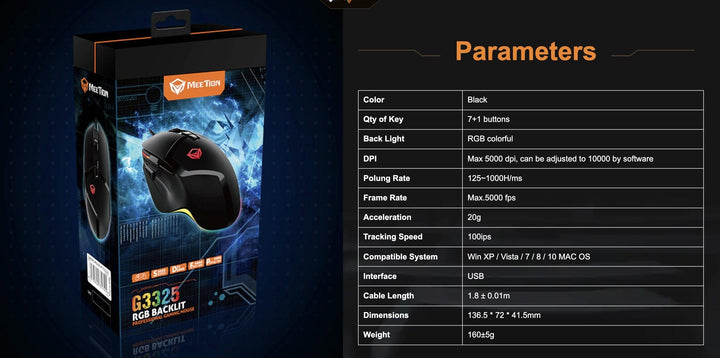 Meetion Professional Gaming Mouse - Aussie Gadgets